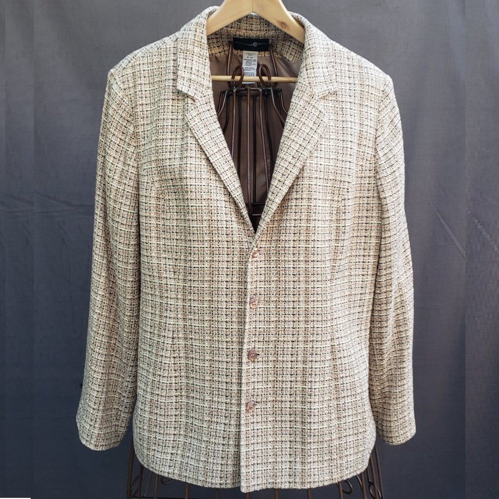 Vintage, Tweed Boucle Blazer by Sag Harbor, size 16